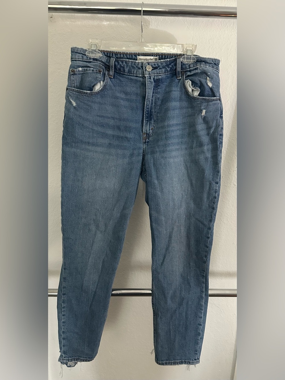 Curve Love Abercrombie & Fitch Women's Skinny Jeans - Medium Blue Wash